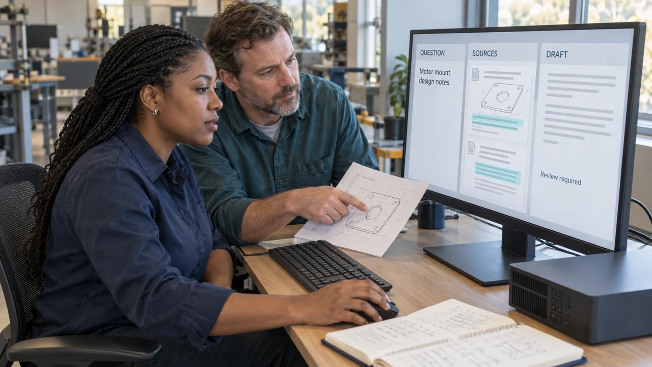 Engineering workspace for AI-assisted knowledge and workflow development