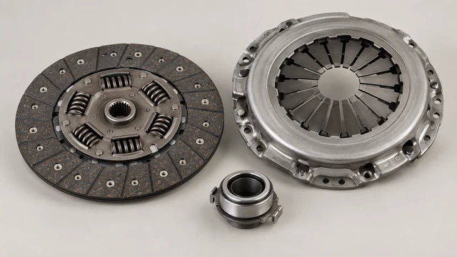 Separate clutch friction disc, pressure plate and release-bearing assembly
