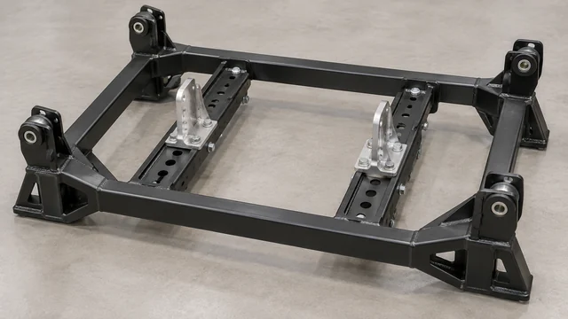 Engineered Conversion Subframe arranged for inspection