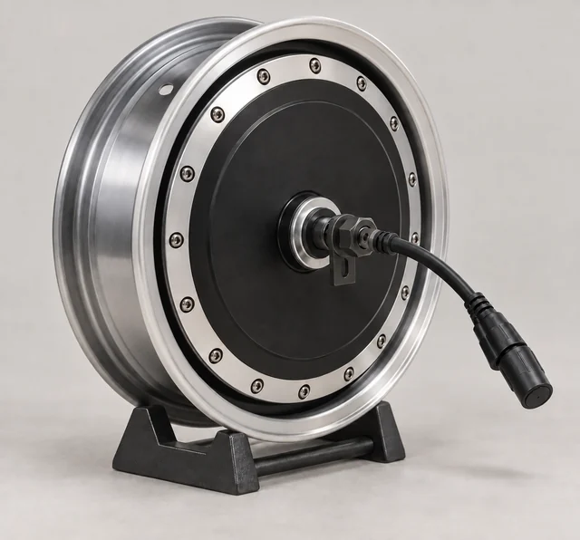 Direct-drive wheel-hub motor reference for a scooter or motorcycle conversion