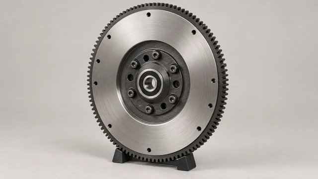 Flywheel with machined motor hub and central pilot-support location