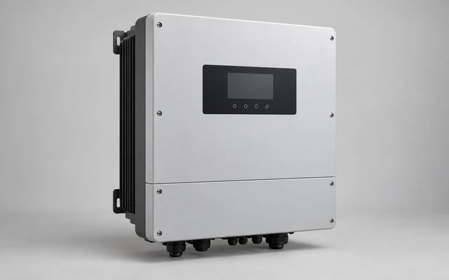 Hybrid solar inverter with a closed wiring compartment