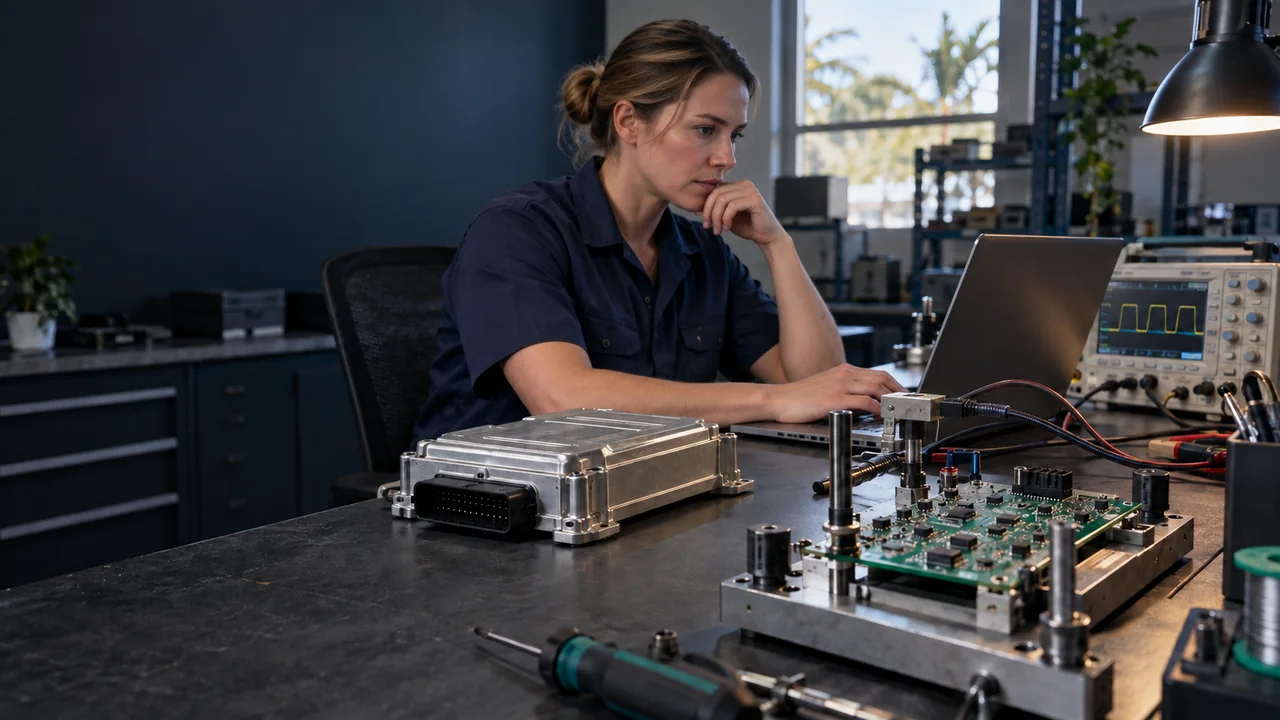 Electronics and vehicle systems engineering workspace